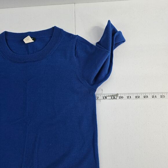 J Crew Merino wool Tippi sweater blue 46725 womens S 6868 - Picture 3 of 7